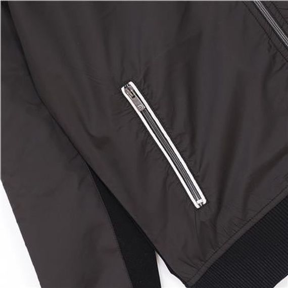 Комфортная куртка для мужчин с рибаными манжетами, свободный крой, легкая, черная, размеры XL, L, M, XXL - фото 4