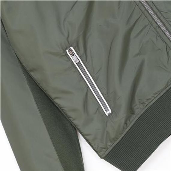 Чоловічий легкий куртка Comfort Fit з ребристими елементами, модель MTS-8017, колір оливковий, доступні розміри: XL, L, M, XXL - фото 2