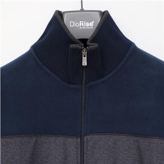 Чоловічий куртка Comfort Fit з ребристими манжетами MTS-8014, синього кольору, в розмірах XL, L, XXL, M - фото 2