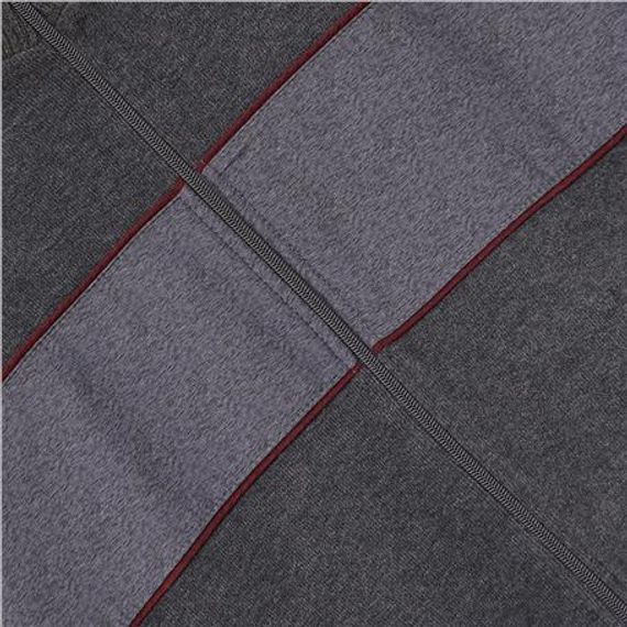 Чоловічий куртка комфорт-фіт з рибаною в’язкою, модель MTS-8014, антрацитового кольору, розміри XL, L, M, XXL - фото 4