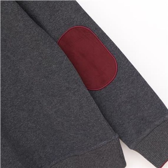 Чоловічий куртка комфорт-фіт з рибаною в’язкою, модель MTS-8014, антрацитового кольору, розміри XL, L, M, XXL - фото 5