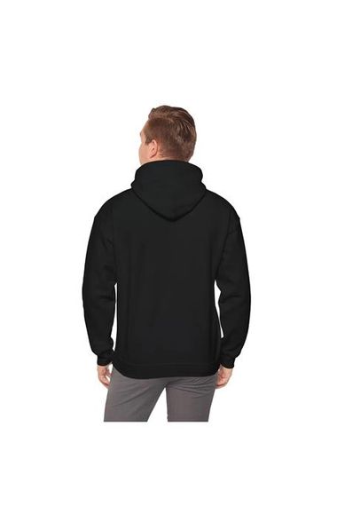Premium Black Hoodie Sweatshirt, Pocketed Hooded Sweatshirt in Various Sizes - photo 2