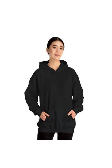 Premium Black Hoodie Sweatshirt, Pocketed Hooded Sweatshirt in Various Sizes - photo 3