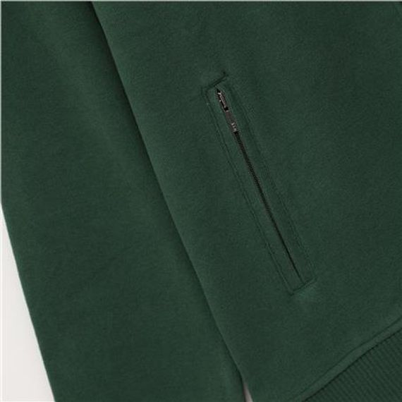 معطف رجالي بتصميم مريح ومقص مريح بحافة مضلعة - MTS-8014 - زيتوني - صورة 3