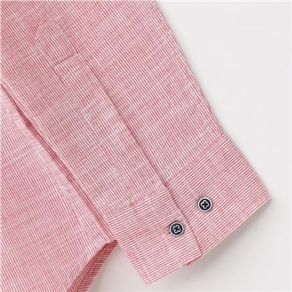 Современная мужская рубашка - 11-1787 - Красная, размеры: XL, L, M, XXL - фото 3