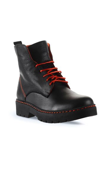 Женские ботинки Bueno Düz 01WR4905 из легкого термо-материала, кожаная верхушка, текстильная подкладка, высота каблука 4 см, размеры 36-42, цвета черный с желтым, фиолетовым и коричневым - фото 2