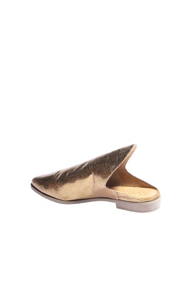 Жіночі шлепанці Bueno, шкіра, термо підошва, висота каблука 2 см, доступні розміри 35-42, кольори: оливковий шкіра, беж шкіра, сріблястий шкіра - фото 4