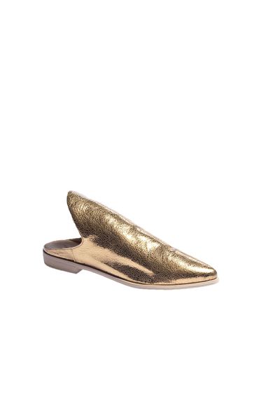 Жіночі шлепанці Bueno, шкіра, термо підошва, висота каблука 2 см, доступні розміри 35-42, кольори: оливковий шкіра, беж шкіра, сріблястий шкіра - фото 2