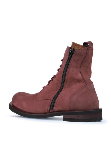 Мужские спортивные ботинки Bueno, кожа, термо-таблица, 3 см, размер 40-45, серый темный нубук, бордовый темный нубук - фото 4