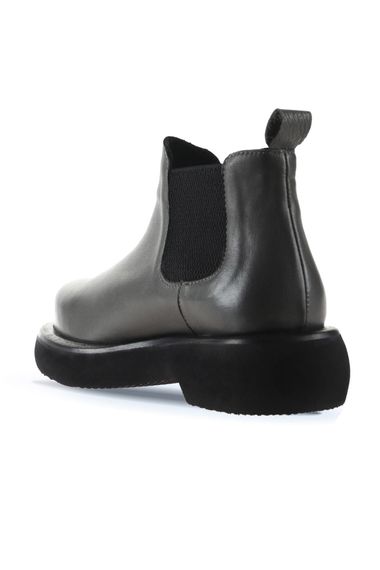 Жіночі черевики Bueno, плоска підошва, шкіра, висота каблука 4 см, доступні у сірої та чорної шкіри, розміри 35-42 - фото 4