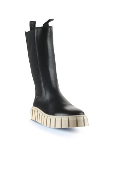 Жіночі черевики з підбором Bueno 01WT3410 з натуральної шкіри, 4 см, термо підошва, кольори: бежевий замш, бежевий шкіра, чорний шкіра, таба шкіра - фото 2