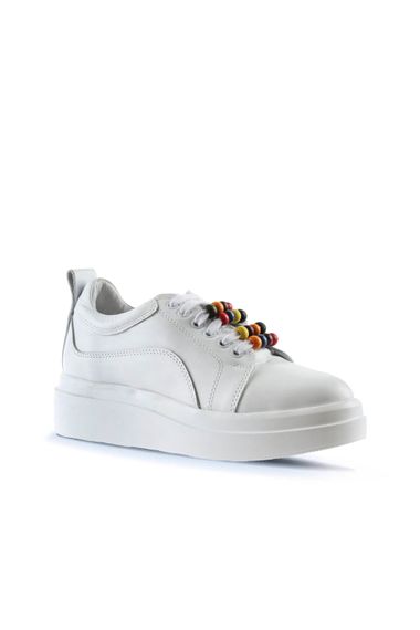 Кросівки для жінок Bueno, шкіра, 5 см каблук, доступні розміри 35-41, кольори: рожевий, червоний, білий, чорний, жовтий - фото 3