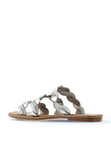 Женские сланцы Bueno, модель 01WU3416, кожаные, термоподошва, высота каблука 1,5 см, размеры 36-42, цвет: желтый, бежевый, пудровый - фото 5