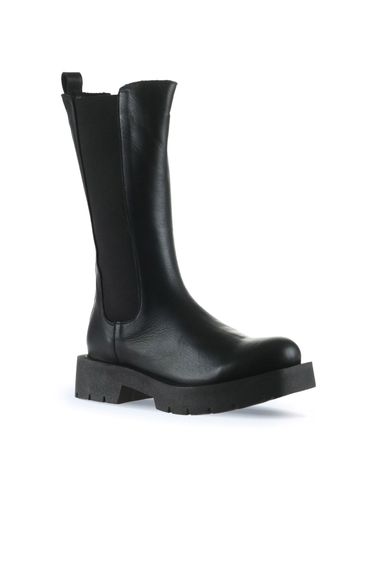 Жіночі черевики Bueno Düz Bot 01WT2517, шкіряні, 5 см підбори, кольори: фіолетові, зелені, чорні, розміри: 36-41 - фото 2