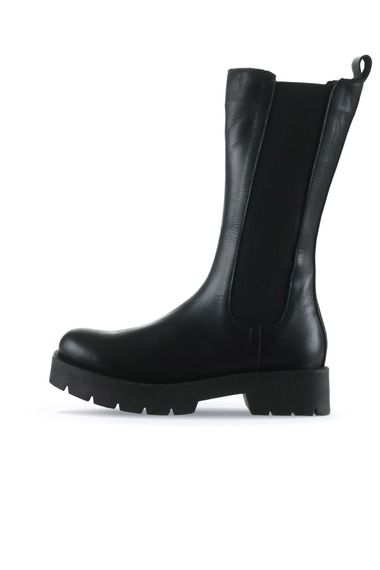 Жіночі черевики Bueno Düz Bot 01WT2517, шкіряні, 5 см підбори, кольори: фіолетові, зелені, чорні, розміри: 36-41 - фото 3