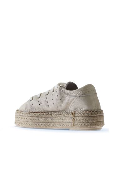 Жіноче взуття Bueno зespadril на платформі, шкіряні, висота підборів 4,5 см, кольори: хакі, чорний, бежевий, різні розміри - фото 5