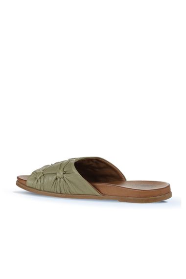 Туфлі Bueno жіночі плоскі 01WU4240 з термо-основою, шкіряними зовнішніми та внутрішніми матеріалами, доступні у розмірах 36-40, кольори: бежевий, хакі - фото 5