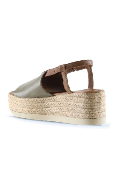 Bueno Shoes Kadın Dolgu Topuklu Espadril Sandalet 01WU6103 - fotoğraf 5
