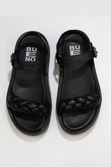 Жіночі сандалі на платформі Bueno Shoes 01WU4641 з шкіри, висота підборів 4 см, доступні в білому, червоному та чорному кольорах - фото 1