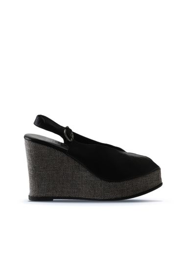 Жіночі еспадріли на високих підборах Bueno Shoes, натуральна шкіра, висота підборів 9,5 см, доступні в червоному та чорному кольорах - фото 2