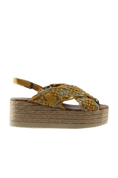 Bueno Shoes Kadın Dolgu Topuklu Espadril Sandalet 01WU6115 - fotoğraf 2