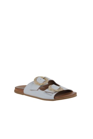 Обувь Bueno Женские Плоские Сандалии 01WU4222 из кожи, термоподошва, доступные в белом, голубом и визоновом цветах, размеры 36-41 - фото 3