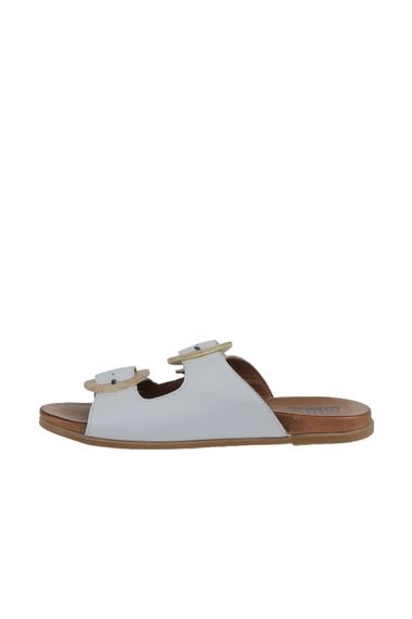 Обувь Bueno Женские Плоские Сандалии 01WU4222 из кожи, термоподошва, доступные в белом, голубом и визоновом цветах, размеры 36-41 - фото 4