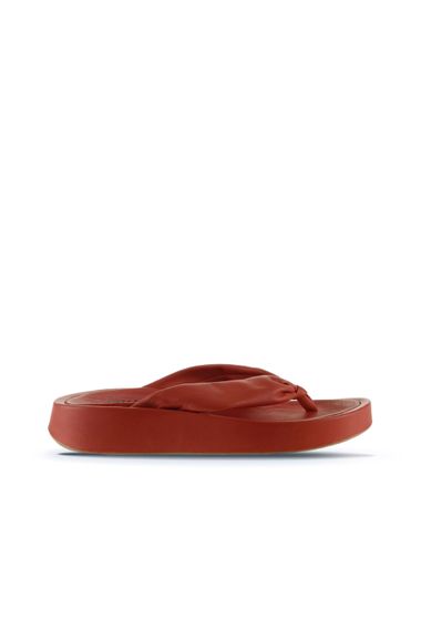 Женские шлепанцы Bueno 01WU4615 из кожи, с полиуретановой подошвой, высота каблука 3 см, размеры 36-40, цвета: коралловый, черный, желтый - фото 5