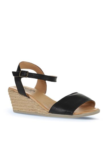 Bueno Shoes Kadın Dolgu Topuklu Espadril Sandalet 01WS11101 - fotoğraf 3