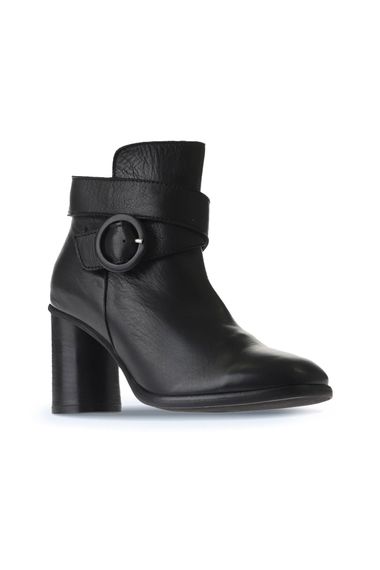 Жіночі черевики на підборах Bueno 7,5 см кожен розмір 36-40, кольори: темно-сірий нубук, бежевий нубук, чорна шкіра, світло-коричневий нубук - фото 3