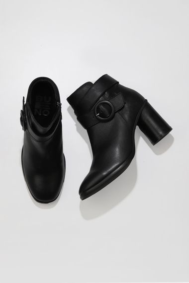 Жіночі черевики на підборах Bueno 7,5 см кожен розмір 36-40, кольори: темно-сірий нубук, бежевий нубук, чорна шкіра, світло-коричневий нубук - фото 1