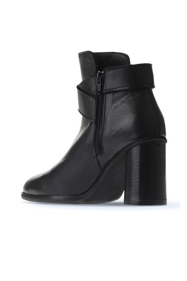 Жіночі черевики на підборах Bueno 7,5 см кожен розмір 36-40, кольори: темно-сірий нубук, бежевий нубук, чорна шкіра, світло-коричневий нубук - фото 5