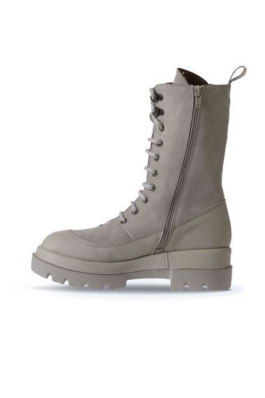 Жіночі черевики Bueno з підбором 5,5 см, шкіра, текстиль, доступні в кольорах: табака, хаки, беж та чорний, розміри 35-41 - фото 3