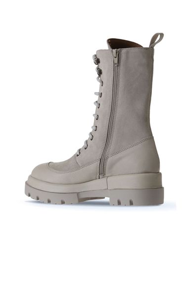 Жіночі черевики Bueno з підбором 5,5 см, шкіра, текстиль, доступні в кольорах: табака, хаки, беж та чорний, розміри 35-41 - фото 4