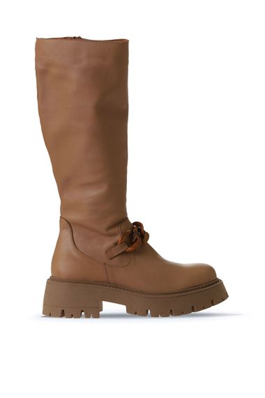 Женские ботинки Bueno на платформе 01WV3119 из кожи, высота каблука 5 см, разные размеры и цвета: черный, светло-коричневый, хаки - фото 5