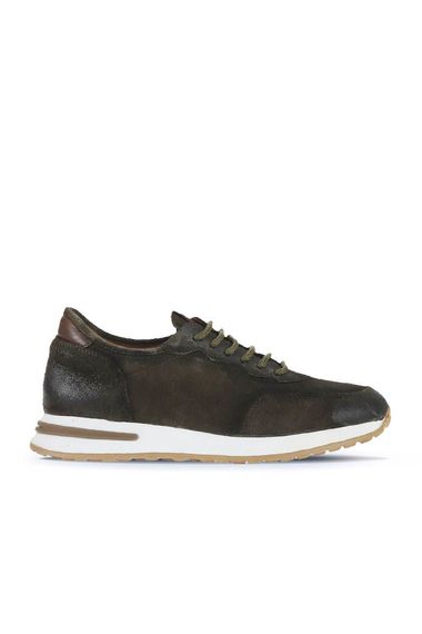 Мужская спортивная обувь Bueno Shoes 01MV11500 из натуральной кожи, высота каблука 3,5 см, размеры 40-45, цвета: бежевый, желтый, хаки, коричневый, табачный, серый, синий - фото 2