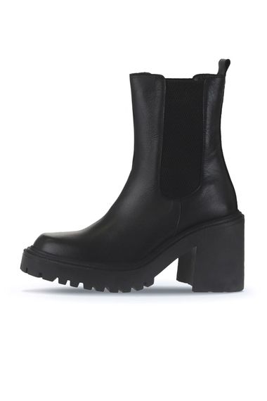 Женские ботинки на каблуке Bueno 9 см, кожаные и текстильные, 36-41 размер, цвета: хаки, светло-коричневый, бежевый, черный - фото 3