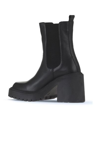 Женские ботинки на каблуке Bueno 9 см, кожаные и текстильные, 36-41 размер, цвета: хаки, светло-коричневый, бежевый, черный - фото 4