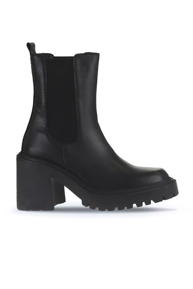 Женские ботинки на каблуке Bueno 9 см, кожаные и текстильные, 36-41 размер, цвета: хаки, светло-коричневый, бежевый, черный - фото 1