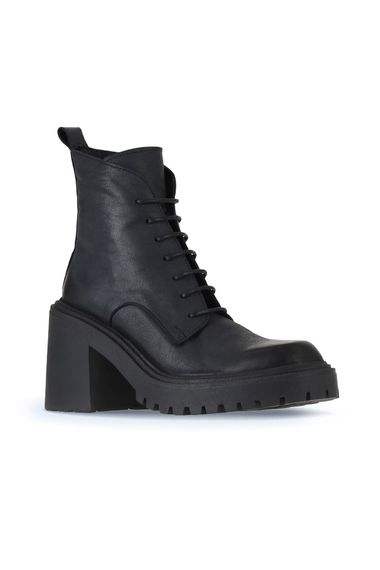 Жіночі ботильйони на підборах Bueno Shoes 01WV5401 з натуральної шкіри, висота підборів 9 см, доступні в чорному, візоні та табачному кольорах - фото 2