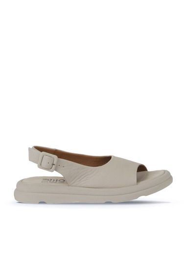 Женские сандалии Bueno Shoes, модель 01WY9404, светлая термо-основа, верх и подкладка из кожи, каблук 3 см, цвет кремовый - фото 2