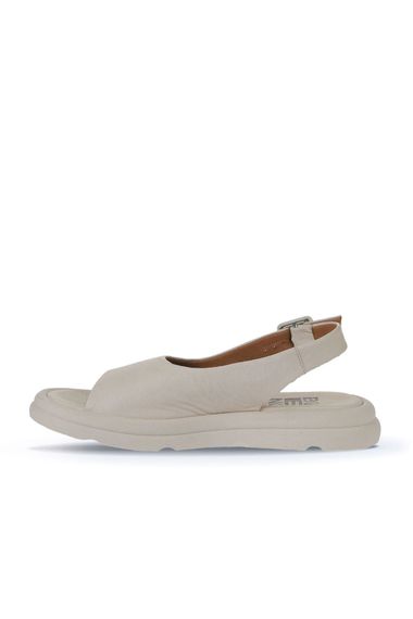 Женские сандалии Bueno Shoes, модель 01WY9404, светлая термо-основа, верх и подкладка из кожи, каблук 3 см, цвет кремовый - фото 4