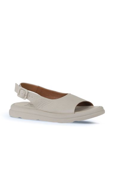 Женские сандалии Bueno Shoes, модель 01WY9404, светлая термо-основа, верх и подкладка из кожи, каблук 3 см, цвет кремовый - фото 3