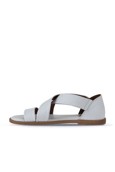 Женские сандалии Bueno 01WY2002 из кожи, 1 см каблук, легкая термо подошва, доступные размеры 36-42, цвета: белый, черный, коричневый - фото 4