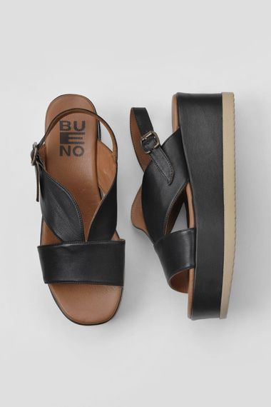 Bueno Shoes Kadın Dolgu Topuklu Sandalet 01WY5800 - fotoğraf 1