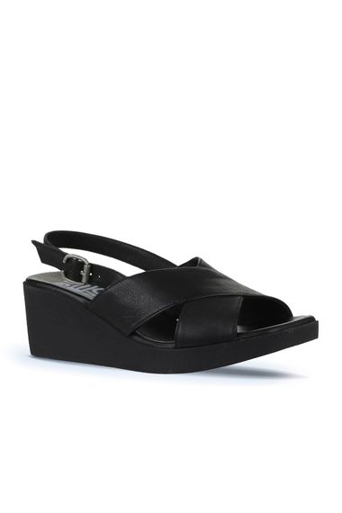 Bueno Shoes Kadın Dolgu Topuklu Sandalet 01WY2411 - fotoğraf 3