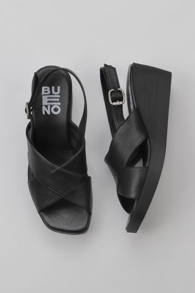 Bueno Shoes Kadın Dolgu Topuklu Sandalet 01WY2411 - fotoğraf 1