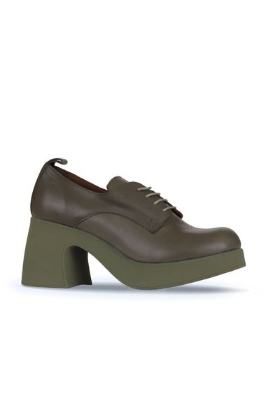 Женская обувь Bueno, туфли на каблуке, кожа, высота каблука 8 см, термоподошва, доступные размеры 36-41, цвета: хаки, тёмно-синий - фото 2