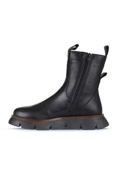 Жіночі черевики Bueno з підбором 3 см, шкіряні, доступні в кольорах бежевий та чорний, розміри 36-41 - фото 3