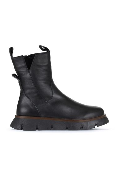 Жіночі черевики Bueno з підбором 3 см, шкіряні, доступні в кольорах бежевий та чорний, розміри 36-41 - фото 1